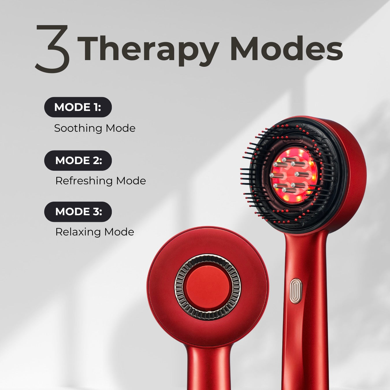 Floreva 3-in-1 Red Light Scalp Massager & Hair Oil Applicator Brush